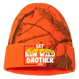 Let Trumpamania Run Wild Brother Trump 2024 Kati Licensed 12" Camo Beanie