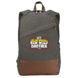 Let Trumpamania Run Wild Brother Trump 2024 Cotton Canvas Backpack