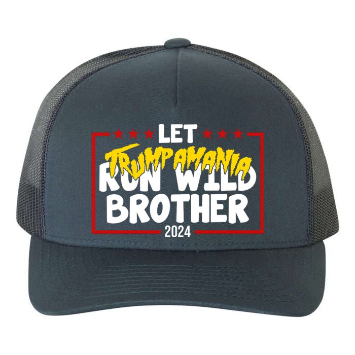 Let Trumpamania Run Wild Brother Trump 2024 Yupoong Adult 5-Panel Trucker Hat