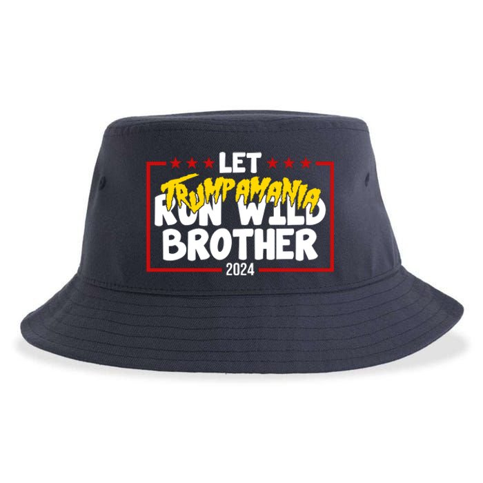 Let Trumpamania Run Wild Brother Trump 2024 Sustainable Bucket Hat