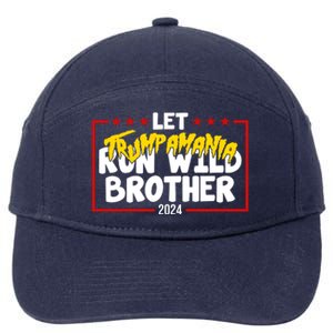 Let Trumpamania Run Wild Brother Trump 2024 7-Panel Snapback Hat