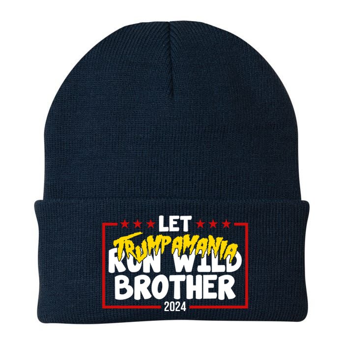 Let Trumpamania Run Wild Brother Trump 2024 Knit Cap Winter Beanie