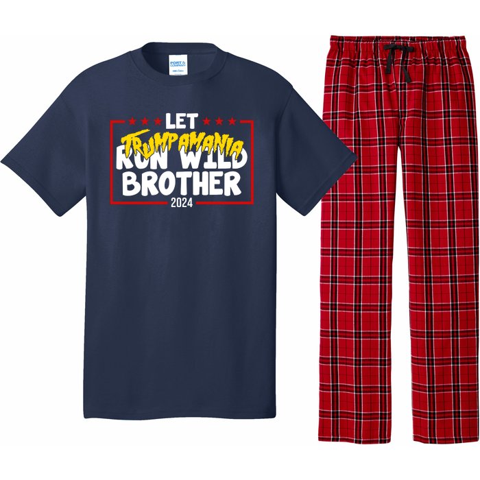 Let Trumpamania Run Wild Brother Trump 2024 Pajama Set