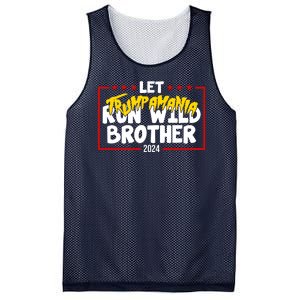 Let Trumpamania Run Wild Brother Trump 2024 Mesh Reversible Basketball Jersey Tank