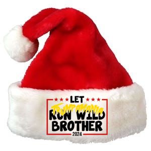 Let Trumpamania Run Wild Brother Trump 2024 Premium Christmas Santa Hat