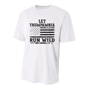 Let Trumpamania Run Wild Youth Performance Sprint T-Shirt