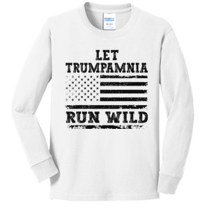 Let Trumpamania Run Wild Kids Long Sleeve Shirt