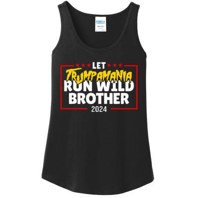 Let Trumpamania Run Wild Brother Trump 2024 Ladies Essential Tank