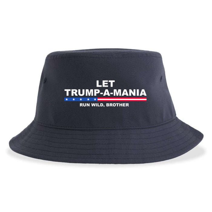 Let Trumpamania Run Wild Brother Pro Donald Trump Sustainable Bucket Hat