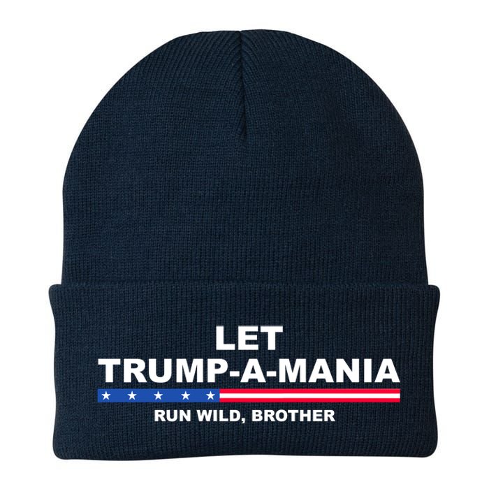 Let Trumpamania Run Wild Brother Pro Donald Trump Knit Cap Winter Beanie