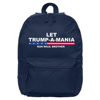 Let Trumpamania Run Wild Brother Pro Donald Trump 16 in Basic Backpack