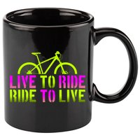 Live To Ride Ride To Live Bike 11oz C Handle Ceramic Mug