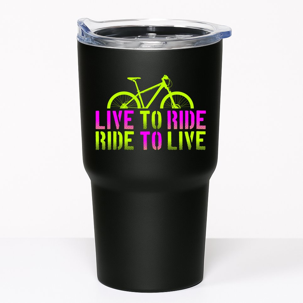 Live To Ride Ride To Live Bike Tumbler