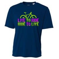 Live To Ride Ride To Live Bike Cooling Performance Crew T-Shirt