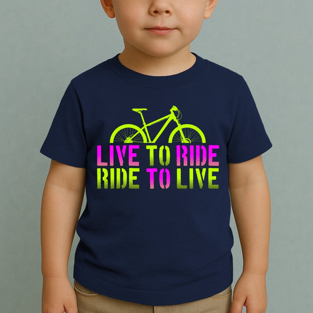 Live To Ride Ride To Live Bike Toddler T-Shirt