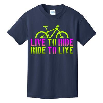 Live To Ride Ride To Live Bike Kids T-Shirt