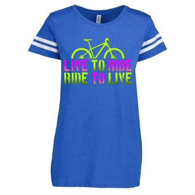 Live To Ride Ride To Live Bike Enza Ladies Jersey Football T-Shirt