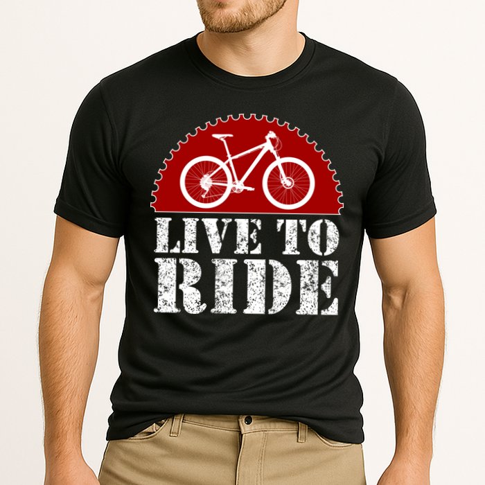 Live To Ride Biking Cooling Performance Crew T-Shirt