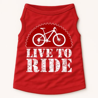 Live To Ride Biking Doggie Tank