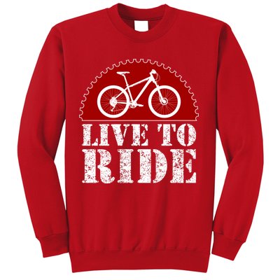 Live To Ride Biking Sweatshirt