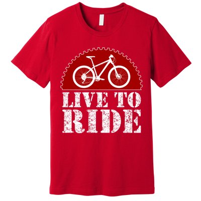 Live To Ride Biking Premium T-Shirt