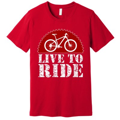 Live To Ride Biking Premium T-Shirt