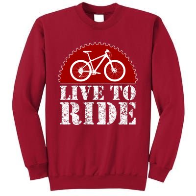 Live To Ride Biking Tall Sweatshirt