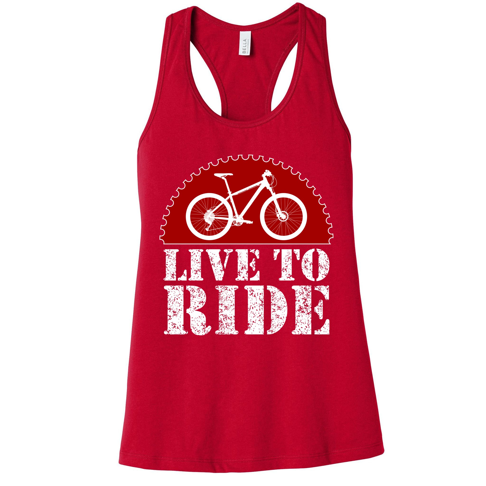 Live To Ride Biking Womens Tank Top