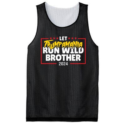 Let Trumpamania Run Wild Brother Trump 2024 Mesh Reversible Basketball Jersey Tank