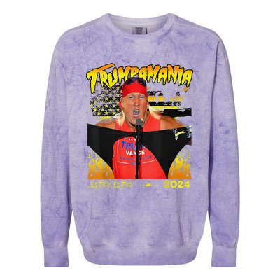 Let Trumpamania Run Wild Brother Trumpamania Trump 2024 Colorblast Crewneck Sweatshirt