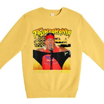 Let Trumpamania Run Wild Brother Trumpamania Trump 2024 Premium Crewneck Sweatshirt