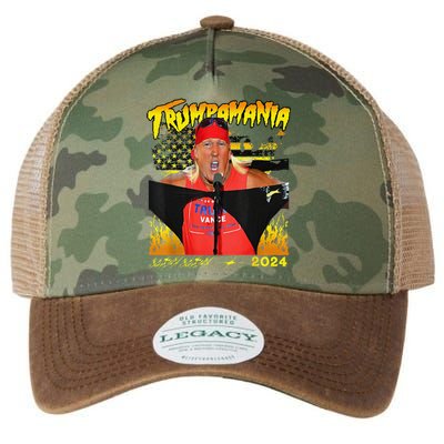 Let Trumpamania Run Wild Brother Trumpamania Trump 2024 Legacy Tie Dye Trucker Hat