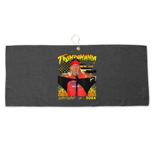 Let Trumpamania Run Wild Brother Trumpamania Trump 2024 Large Microfiber Waffle Golf Towel