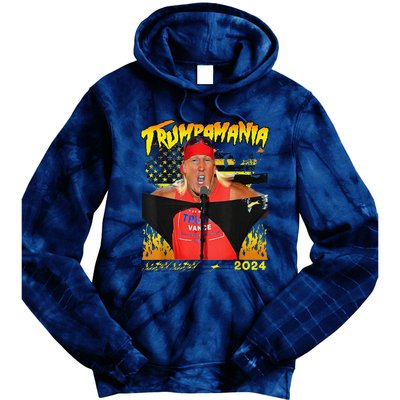 Let Trumpamania Run Wild Brother Trumpamania Trump 2024 Tie Dye Hoodie