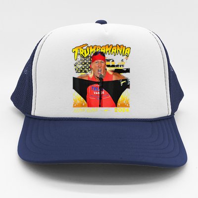 Let Trumpamania Run Wild Brother Trumpamania Trump 2024 Trucker Hat