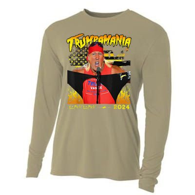 Let Trumpamania Run Wild Brother Trumpamania Trump 2024 Cooling Performance Long Sleeve Crew