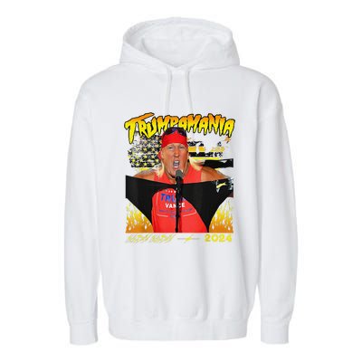 Let Trumpamania Run Wild Brother Trumpamania Trump 2024 Garment-Dyed Fleece Hoodie