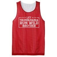 Let Trumpamania Run Wild Brother Trump 2024 Republican Mesh Reversible Basketball Jersey Tank