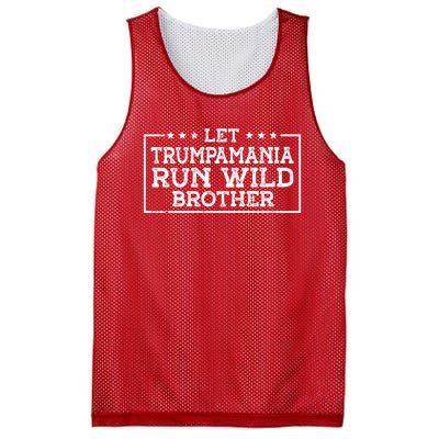 Let Trumpamania Run Wild Brother Trump 2024 Republican Mesh Reversible Basketball Jersey Tank