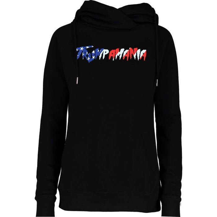 Let Trumpamania Run Wild Brother Trump 2024 Womens Funnel Neck Pullover Hood