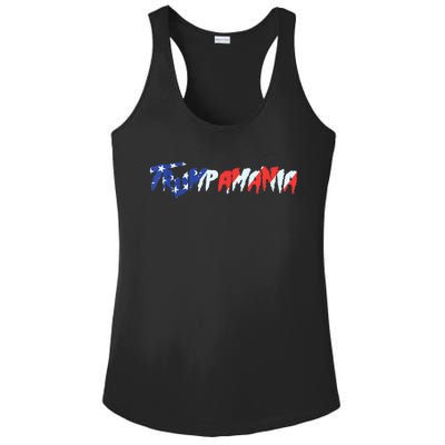 Let Trumpamania Run Wild Brother Trump 2024 Ladies PosiCharge Competitor Racerback Tank