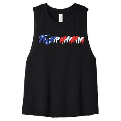 Let Trumpamania Run Wild Brother Trump 2024 Women's Racerback Cropped Tank