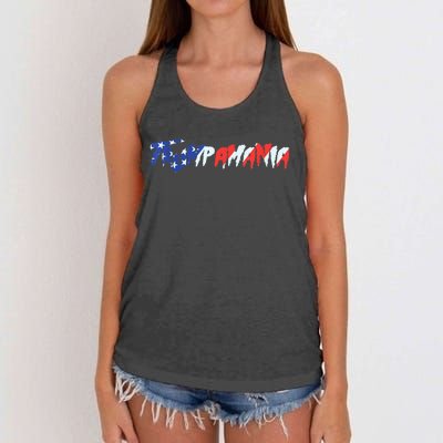 Let Trumpamania Run Wild Brother Trump 2024 Women's Knotted Racerback Tank