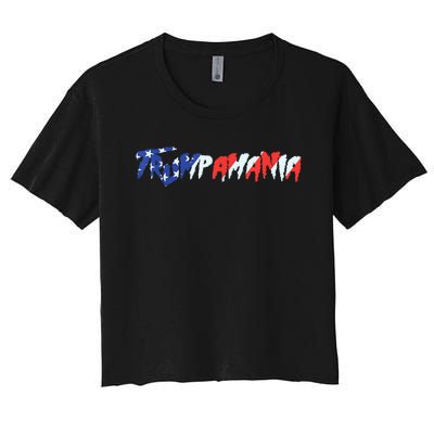 Let Trumpamania Run Wild Brother Trump 2024 Women's Crop Top Tee