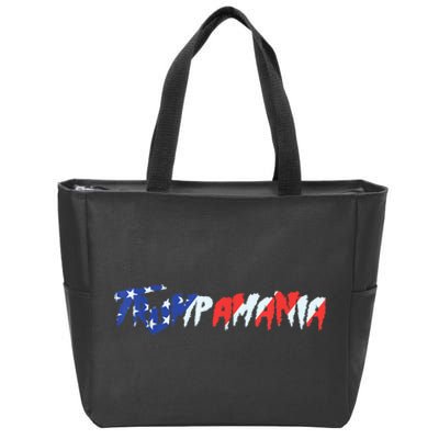 Let Trumpamania Run Wild Brother Trump 2024 Zip Tote Bag