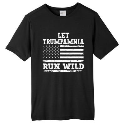 Let Trumpamania Run Wild Trump 2024 Tall Fusion ChromaSoft Performance T-Shirt