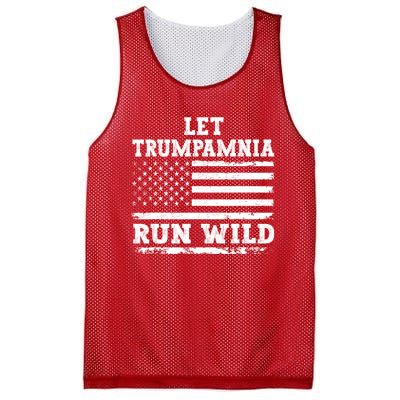 Let Trumpamania Run Wild Trump 2024 Mesh Reversible Basketball Jersey Tank