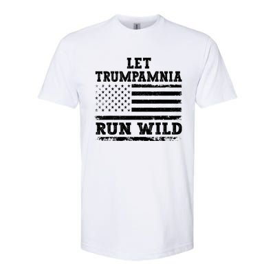 Let Trumpamania Run Wild Trump 2024 Softstyle CVC T-Shirt