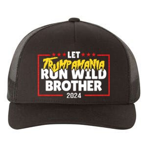 Let Trumpamania Run Wild Brother Trump 2024 Yupoong Adult 5-Panel Trucker Hat