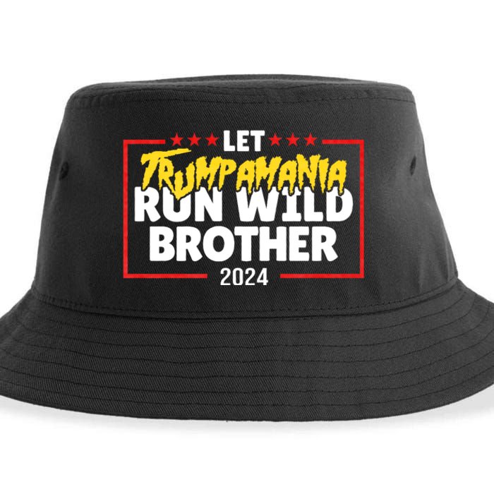 Let Trumpamania Run Wild Brother Trump 2024 Sustainable Bucket Hat